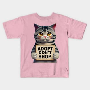 Adopt, Don't Shop! Pet Adoption Rocks Kids T-Shirt